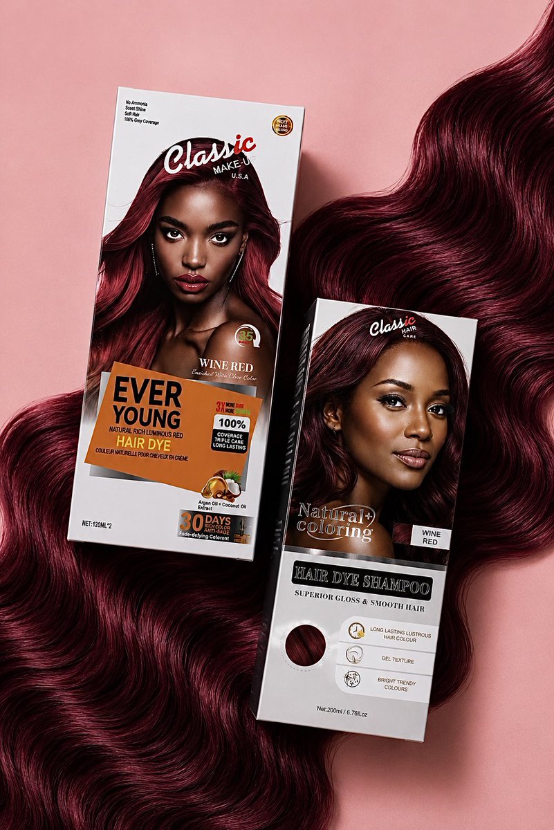 ClassicMakeup's tweet photo. Black | 🍷 Wine | ✨ Medium Gold

Classic Hair Dye Collection + Shampoo 💕

✔️ Gentle &amp; easy to use ✔️ Perfect for men &amp; women ✔️ Long-lasting, natural finish
-
DM us or Visit at https://t.co/ewTcID06LZ
-
#nwabali #Nkechiblessing #pastor #Tinubumustgo https://t.co/Mkw3OlPa9Q