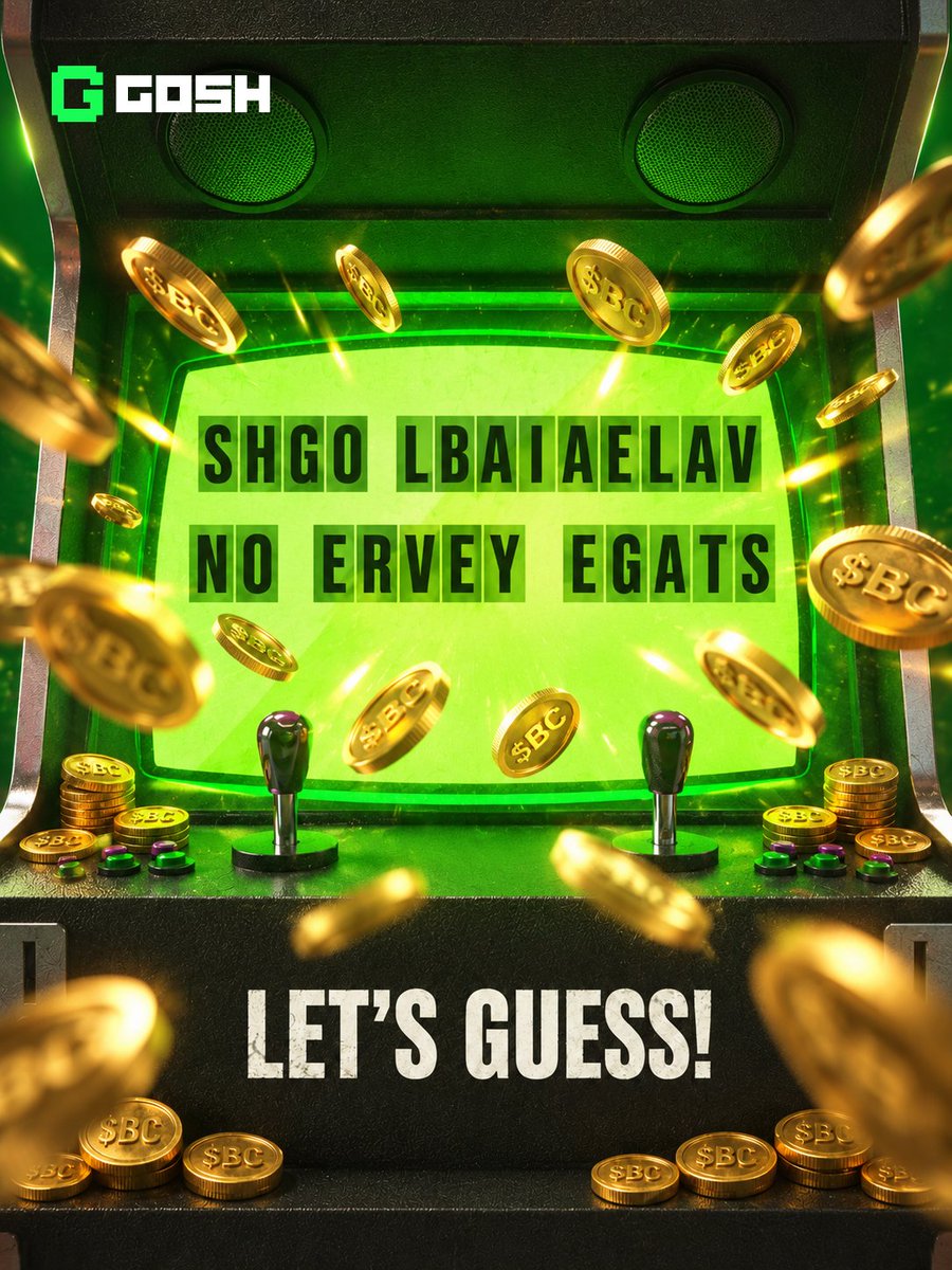 Gosh_Live's tweet photo. GAME ON. AGAIN. 🤩💚

New scramble. Same rules. Faster hands win.

How to enter:

-Follow @Gosh_Live
-RT + Like
-Drop the unscrambled words in order
10 winners. $BC on the line. 24h only.

Insert coin. Play. https://t.co/h6kMHKON87
