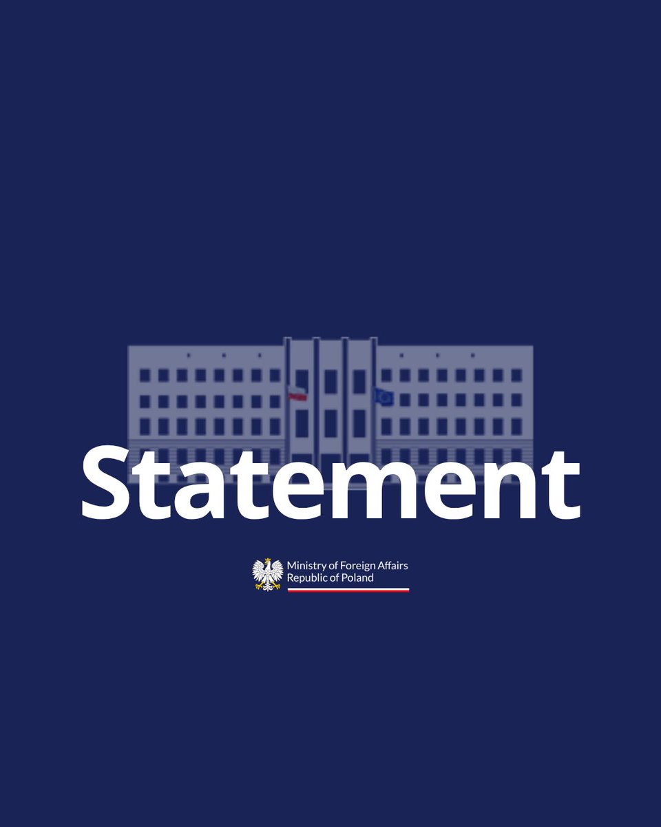 PolandMFA's tweet photo. Poland stands in full solidarity with Estonia 🇪🇪 following the revelation of details regarding Russian sabotage on its territory. 

The attack on the Milrem Robotics facilities was not an isolated incident, but part of coordinated actions by Moscow aimed at undermining our collective security and weakening our support for Ukraine.

We will not be intimidated. 

We will respond jointly, further strengthening our defence and resilience within NATO. 

Standing together with @MFAestonia!
#StrongerTogether