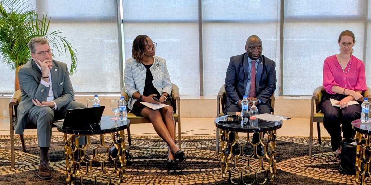 IndustryKE's tweet photo. Technology transfer, sustainability and circularity in the textile and apparel industry, noted Prof. Gatebe, will greatly improve on the quality of the sectors products,which he added, would create a larger market for Kenyan products locally and overseas, further promoting the Buy Kenya,Build Kenya initiative.

Prof. Gatebe, while representing Industry PS Dr. Juma Mukhwana, further remarked that the Government was fully committed towards the growth of the sector saying it had embarked on cotton seeds distribution around the country, to support farmers in growing quality cotton for production.

The German business representatives on their part recognised the potential the Kenyan market presents for growth in the apparels sector. The team appreciated that the symposium would serve as an opportunity to further identify practical areas for collaboration, adding that this would also lead to future projects and investments in the sector.
