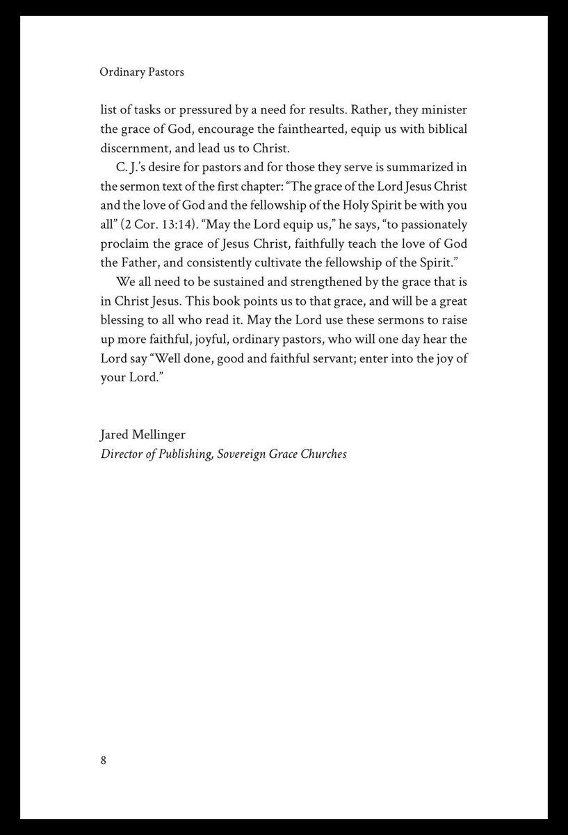 JMellinger's tweet photo. C.J. Mahaney has helped many be better pastors. I am excited for this volume of his sermons on pastoral ministry, coming this fall from Sovereign Grace Publishing. https://t.co/aLZth4f7Zi