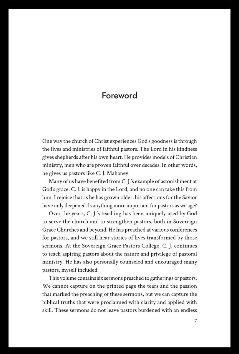 JMellinger's tweet photo. C.J. Mahaney has helped many be better pastors. I am excited for this volume of his sermons on pastoral ministry, coming this fall from Sovereign Grace Publishing. https://t.co/aLZth4f7Zi