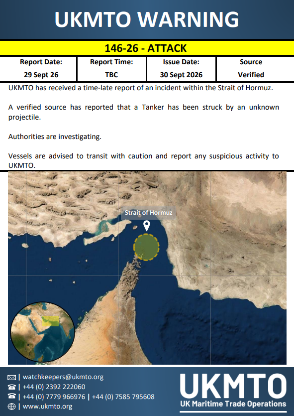 UKMTO WARNING 146