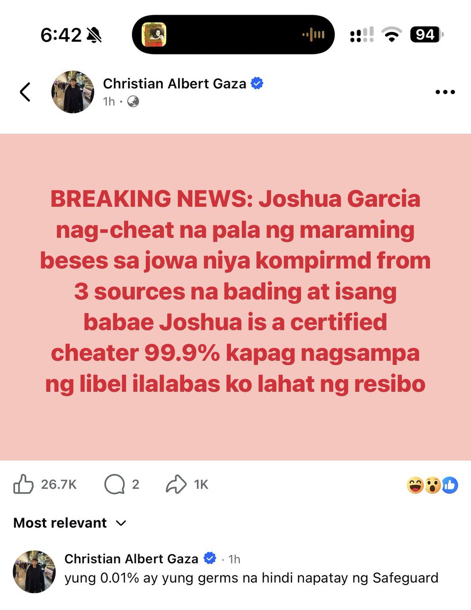 sarcastic_ph8's tweet photo. Xian Gaza, may bagong pasabog! Wait lang naman acclaa oh, hindi pa kami tapos kay Patrick Garcia. Pero this chismis is very juicy ha that joshua garcia is a certified cheater. Not just once but many times! 😭 https://t.co/dUm6NdepZF