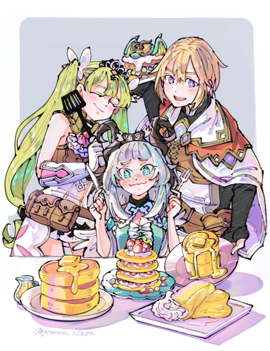 yocco_illust's tweet photo. #今月描いた絵を晒そう
統一感は一旦無視して着彩のスタイルを模索する１ヶ月だった🙂‍↕️ https://t.co/dkq0llLWvM