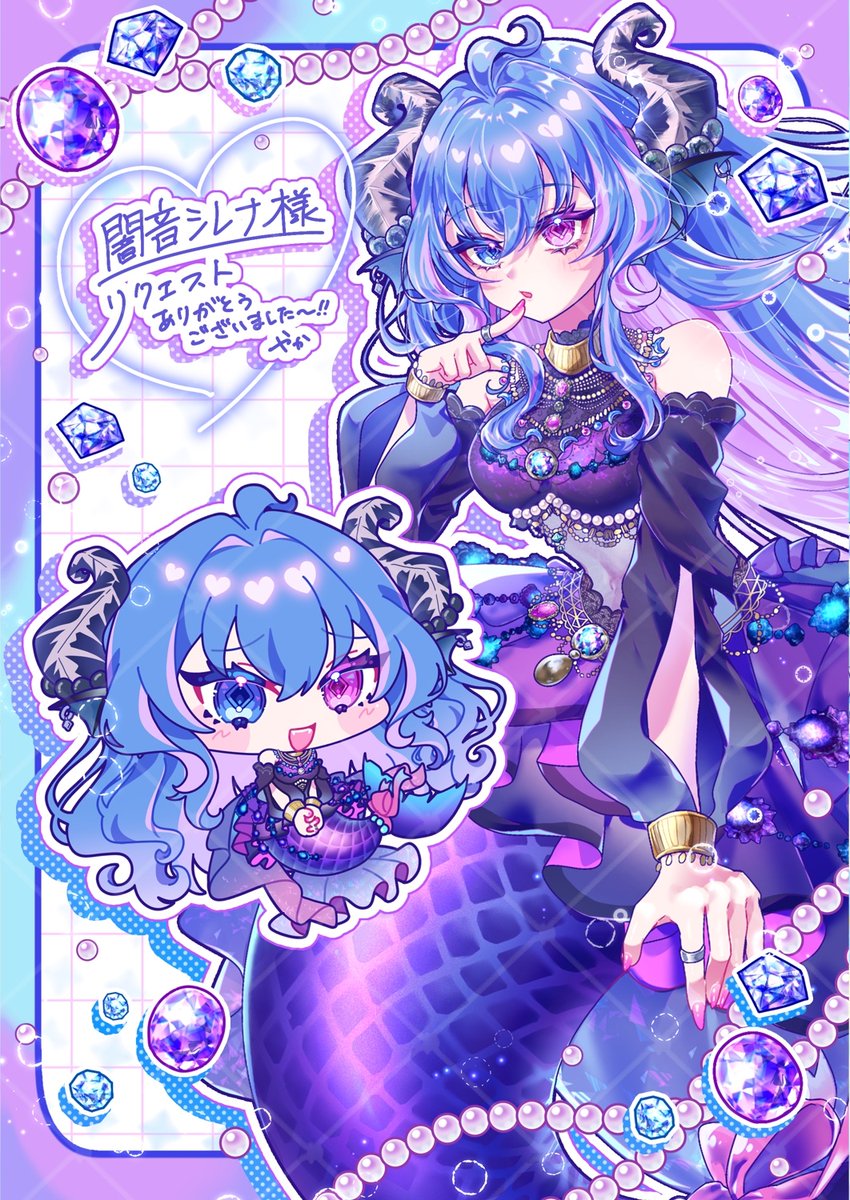 yaka_589's tweet photo. #Skeb 
リクエスト&amp;ブーストありがとうございましたー‼️🖤🫧 https://t.co/4qrznzgINd