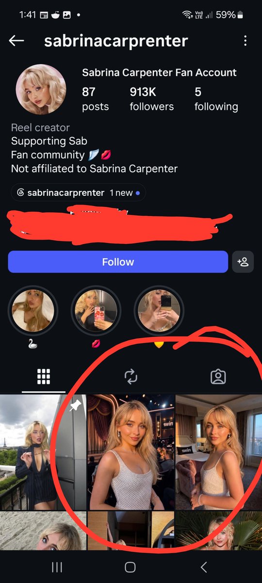 PrettyGirlAvenR's tweet photo. Anyone following this account on Instagram unfollow them they are posting AI Sabrina gambling ads! https://t.co/O9UtDZGjae