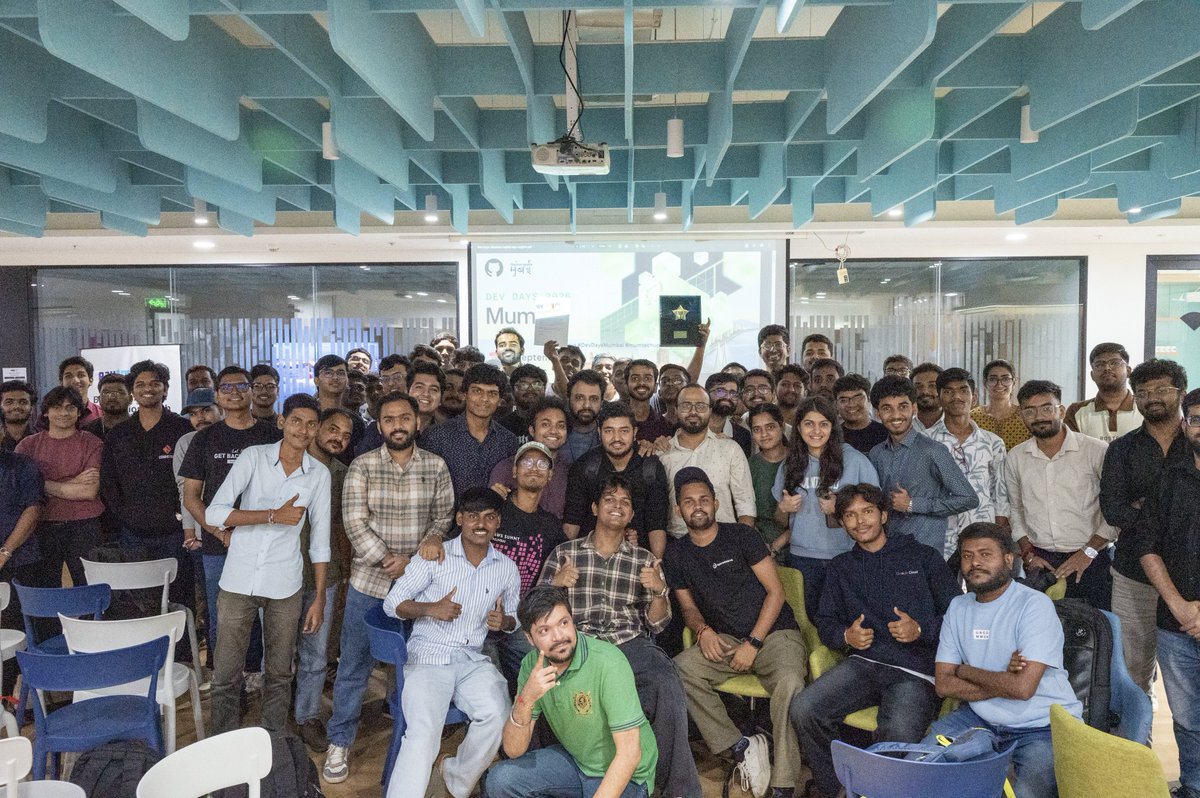 hackmum's tweet photo. The talks are over. The venue is cleared.

But the stars, forks, pull requests, friendships, and future collaborations are just getting started.

The event was never the product. The network was.

Next stops:

🎃 @MLHacks  #HacktoberfestMumbai
📅 17th October https://t.co/fVQijo6TFU