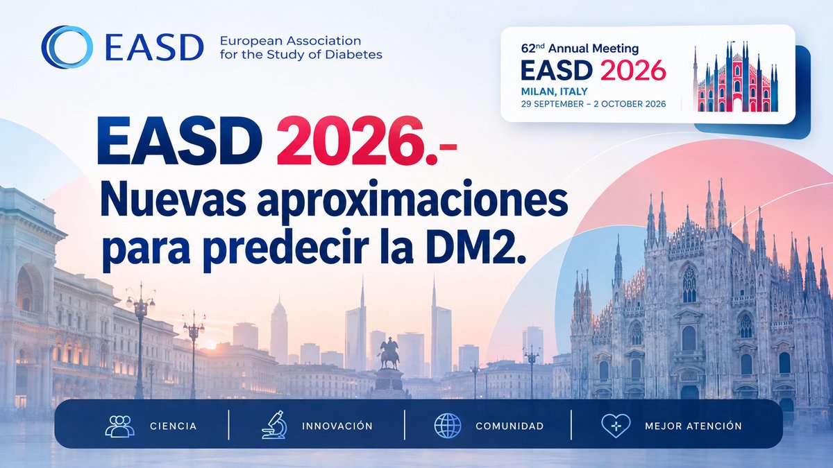 redGDPS's tweet photo. El comentario del Dr. Joan Barrot de la Puente (@JoanBarrot) en este post de #EASD2026

⭕️ Nuevas aproximaciones para predecir la DM2

Leer en 
https://t.co/BhUoVU8BeU https://t.co/qOaOuL12Iw