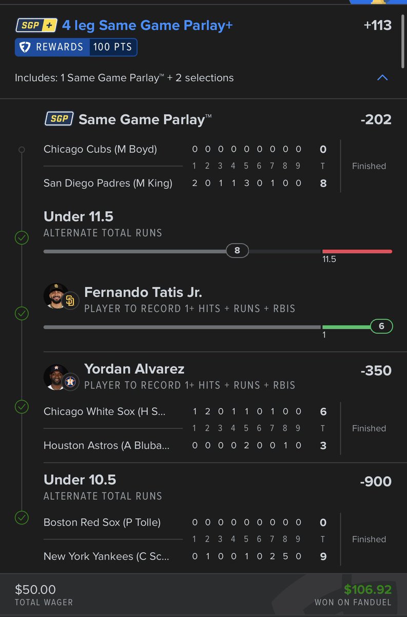 DrRobinBets2025's tweet photo. ๐ฅ MLB POSTSEASON CASH BUILDER CASHES! ๐ฅ
We hit the even-money play! ๐ฐโพ๏ธ
Weโre on a serious run right now. Another one in the books!! ๐ฅ
Whoโs riding with us?! ๐
#MLB #MLBPostseason #SportsBetting #CashBuilder #DrRobinBets https://t.co/jXY8oT9QEs