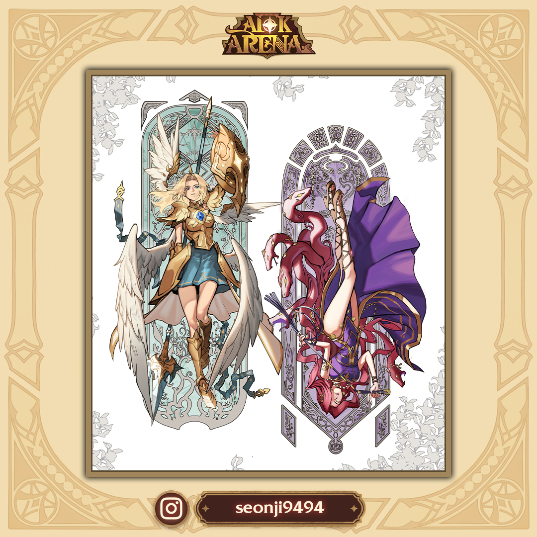 AFK_Arena's tweet photo. [4/7] Two more representations of Athena and Medusa through your eyes! 🧐
Which one do you like the most?

We really can't stop marveling at the talent of all of the AFK creators! 😍

Submit your AFK Art: https://t.co/ZBoqEYV7hO https://t.co/qEPaqHWrbj