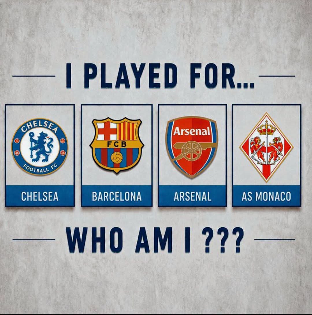 tayo_twits's tweet photo. Guess The Only Player in Football History to have played for As Monaco, Arsenal, Barcelona and Chelsea 

Level: Just Give Up https://t.co/HEA7xXWwmQ
