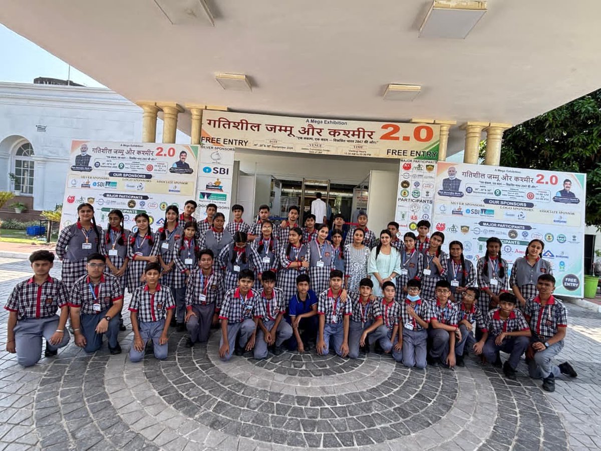 Kv1Jammu's tweet photo. Mass Awareness Exhibition ("गतिशील जम्मू और कश्मीर 2.0
An enriching visit providing students with an opportunity to learn, explore, and broaden their awareness through meaningful exhibits and experiences. 

#MassAwarenessExhibition #EducationalVisit #ExperientialLearning https://t.co/RGMgwqQsJ3