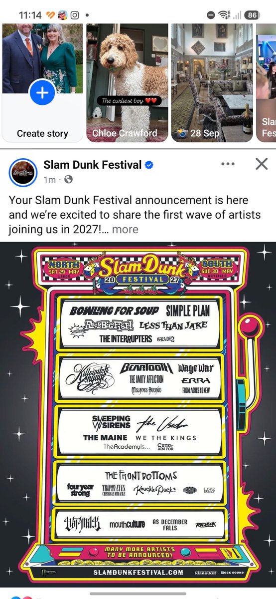 MarmitePaul's tweet photo. So #slamdunk2027 is looking awesome.... Can't wait to see who else is coming .... Done big hitters already... https://t.co/b8MSAlH9iS