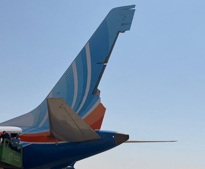 TripppleSeven7's tweet photo. The Flydubai Boeing Rudder sustained severe damage during the rapid descent that occurred today. The rudder suffered the damage because of the rapid, steep descent at high speed which put extreme aerodynamic loads on the it. The loads exceeded its design limits.

I am sure the pilot who landed this aircraft with a torn rudder had some serious challenge. The rudder provides yaw and directional control, so damage can reduce the crew’s ability to keep the aircraft aligned with the runway especially in a crosswind.

Thank God the aircraft landed safely and everyone is safe!
