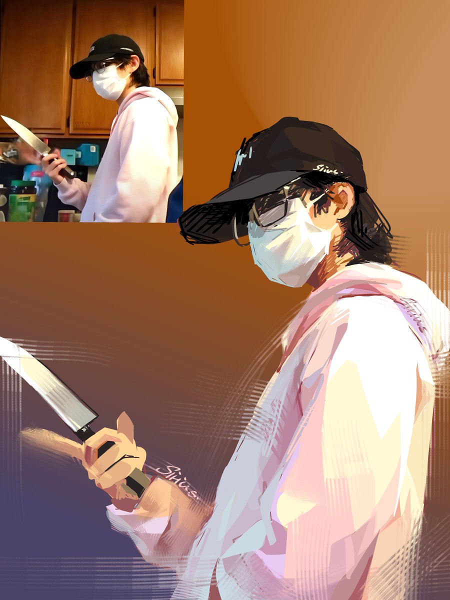 Crossirius's tweet photo. 摸鱼。指绘 https://t.co/c5aEk4Cyg4