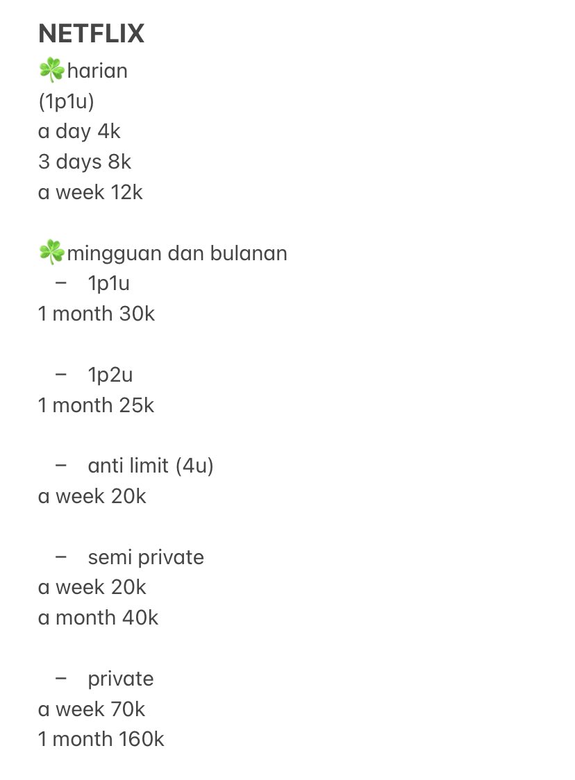 ynalura's tweet photo. netflix murah lagi promo nihh

#zonauang dm/wa di pinned yaww https://t.co/kiALjhVcYt