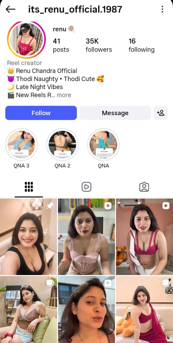 Neend_Ki_Rani's tweet photo. The name of this girl is Renu, just a few of her reels have gained thousands of followers on Instagram. 

This girl is more beautiful than her... Read news https://t.co/Tn0Ray3oat