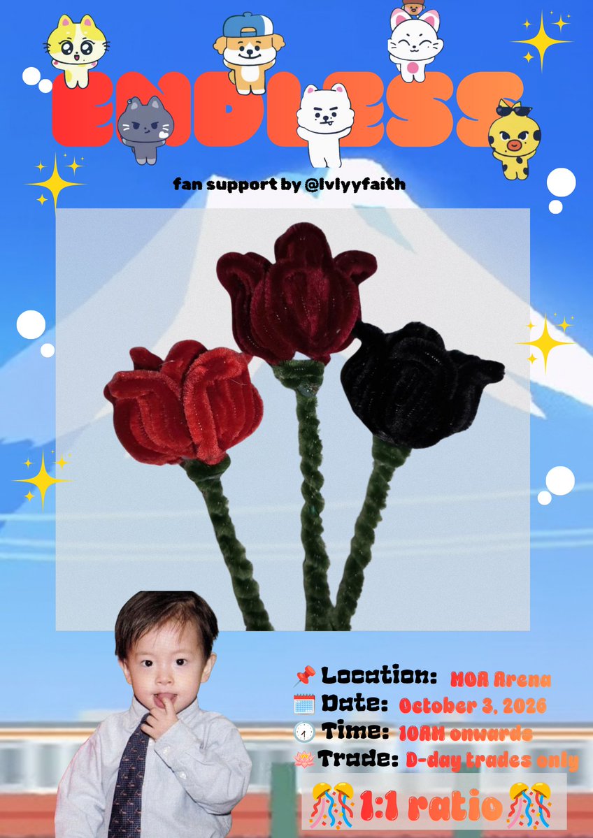 lvlyyfaith's tweet photo. 🍩ENDLESS funmeet freebies by @lvlyyfaith🍩

🍥Mbf, like, and retweet

📌Location: MOA Arena or tba 
🗓️Date: October 3, 2026 
🕢Time: 10AM onwards
🪷Trades: On the spot trades only
🎊 Strictly 1:1 🎊 

🎀Limited quantity🎀

#DunkinPH_ENDLESS #DunkinPH #Enhypen #Endlessfreebies https://t.co/1eGKdkgjIG