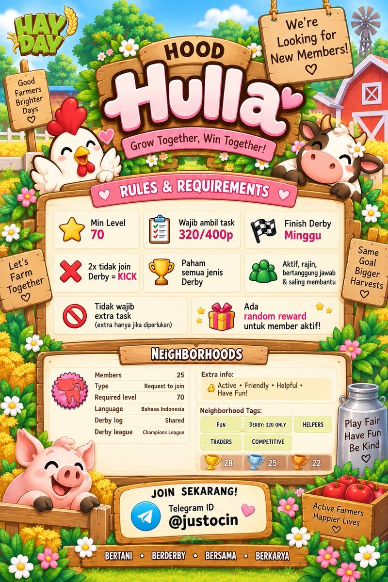 justocinn's tweet photo. mencari warga baru yg rajin dan aktif derby, dan juga bisa bekerjasama dengan warga lain nya. Dibawah level 70 boleh chat ya asal rajin dan aktif 🩵🩵 https://t.co/UvqMUGxTo8