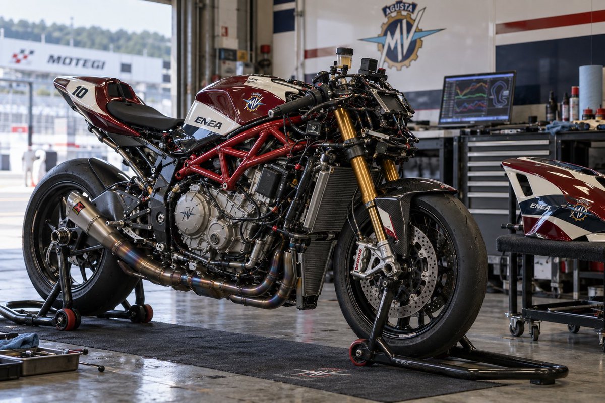 MVAgusta_Sim's tweet photo. El motor se apaga. El trabajo continúa.

Después de Motegi toca ordenar lo aprendido: revisar anotaciones, comparar sensaciones y decidir qué merece otra prueba.

La primera toma de contacto de Bocarini tendrá continuidad en cada detalle del box.

@MundialSim3 https://t.co/JlODERsaQv