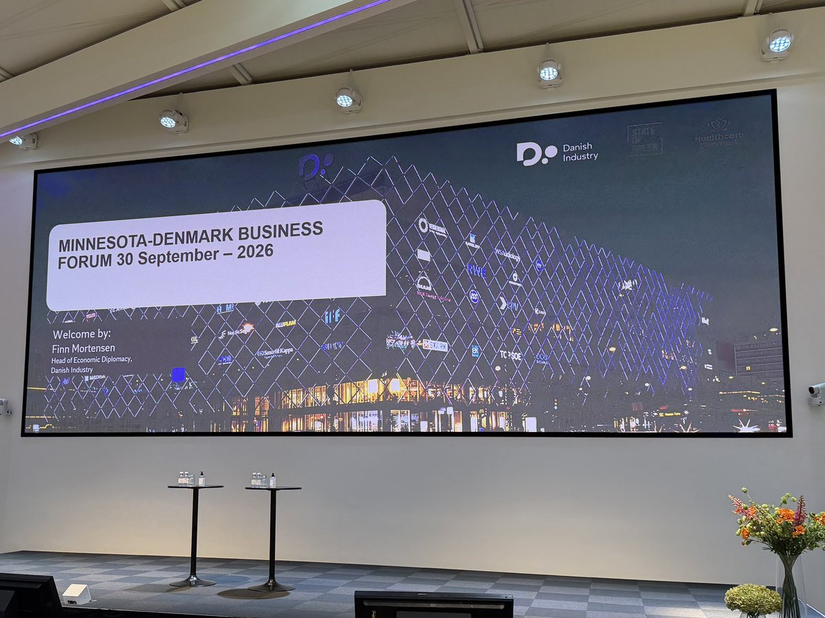 GreggMast's tweet photo. .@CleanEnergyMN was thrilled to participate in today’s MN-Denmark Business Forum! Special thanks to hosts @DanskIndustri @stateofgreendk @HealthcareDK! Together w/@GreaterMSP @ramboll @NKT_Cables we shared opportunities &amp; partnerships to advance the clean energy transition. https://t.co/zS87loFsem