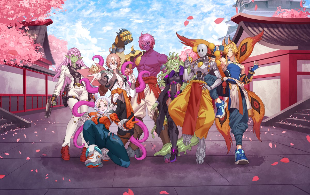 Poliemos's tweet photo. Sooooooo my very first X message and I have NO IDEA what it should be

THIS ART IS A MASTERPEECEEEEEEEEE

We have 5 supports, 1 DPS and 1 TANK.

THE TRUE TANK.
ME.
DOOOOOOOOOOMFIST.
But of course, we wouldn't be able to make such a perfect team without each other! Zur, Imita, Arja, Mea, Peach and Brento  you are all beautiful souls and I'm so happy I got to make this with you. ❤️

And PLEASE give ALL THE LOVE AND CREDIT to @NeburaNekoshima They made one of my dreams come true and put SO much time, work and care into this entire project. I'm incredibly happy with the final result.

I LOVE IT A LOT  ❤️