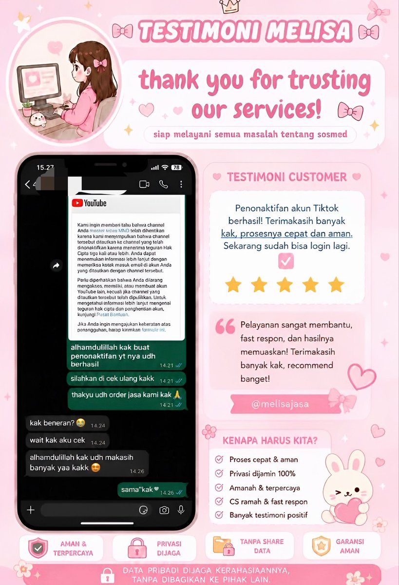 insidezt's tweet photo. open jasa Pulihkan&amp;balikin &amp; hapus akun ya

🍓pemulihan akun
- instagram, tiktok, whatsapp, line, facebook, x, gmail, tele dll

🍓hapus akun
- facebook, tiktok, instagram, line, whatsapp, x, dan lainnya

Sadap Wa, hack akun, lacak lokasi ?
Mau Order ? WhatsApp Di Bio https://t.co/wnfpse6uNv