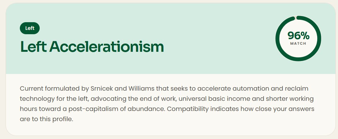HovoYeen's tweet photo. I also took that test and uhhhh... this is probably the most accurate test to date, surprisingly enough

Don't ask me certain opinions on technology, economics and social behavior, you will be scared  :3 https://t.co/Q8Xepg0L5E