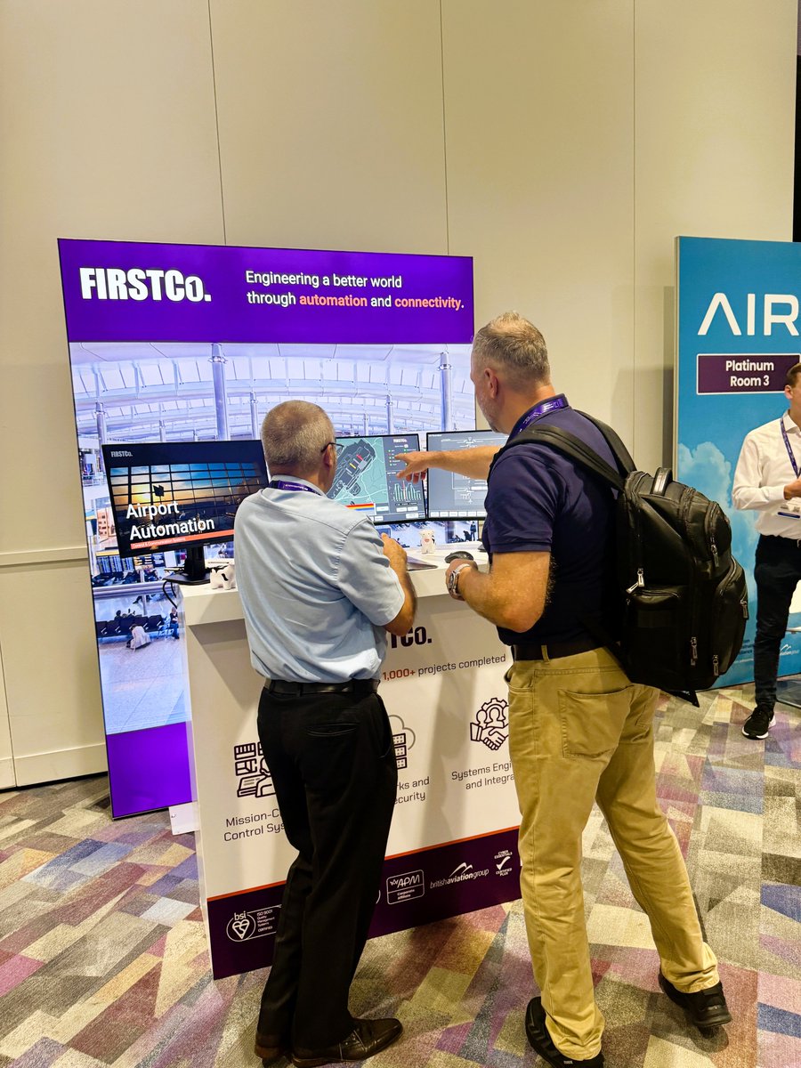 FirstcoUK's tweet photo. We’re at AIR UK (Aviation Infrastructure Resilience) today at Excel London!✈️If you’re at AIR today, come and visit us at Stand 11 - we’d love to meet you and share what we do! #airuk #aviation #airportinfrastructure #engineering #Firstco https://t.co/nU6t1axG9K