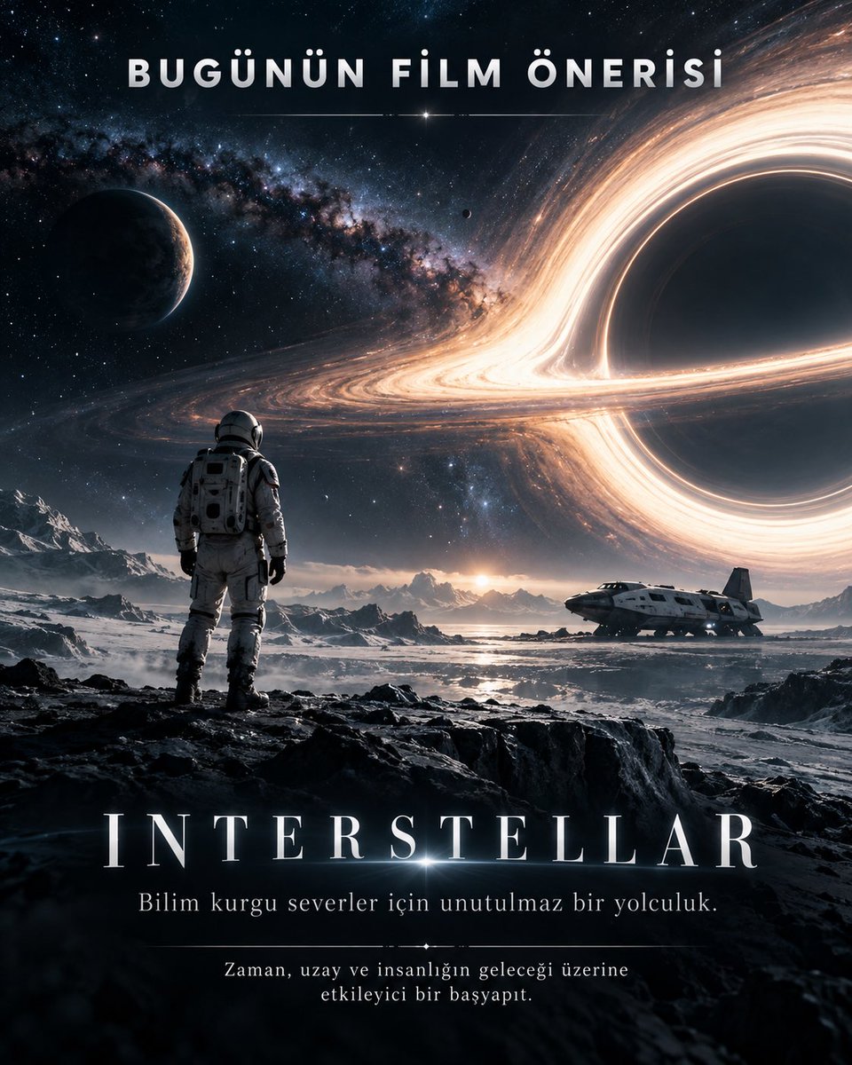 Prime_Vizyon's tweet photo. 🎬 INTERSTELLAR

Yapım Yılı: 2014
Tür: Bilim Kurgu • Dram • Macera
Yönetmen: Christopher Nolan
Oyuncular: Matthew McConaughey, Anne Hathaway, Jessica Chastain, Michael Caine, Matt Damon
Süre: 2 saat 49 dakika

#Film #iptv #BizimÇocuklar https://t.co/6dGOrf9ip8