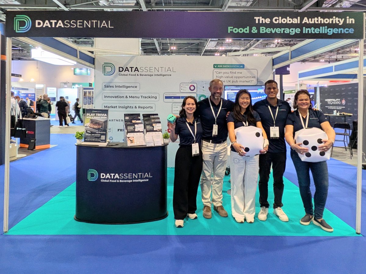 Datassential's tweet photo. 🎲 Roll the Datassential trivia die for a chance to win a pizza oven! Meet our team and test your knowledge of the UK hospitality market at the Food Service Industry Expo (booth HT620) and join our session, Confidently Wrong: AI Won't Grow Your Business – Good Data Will. https://t.co/QPYnWnJXWW