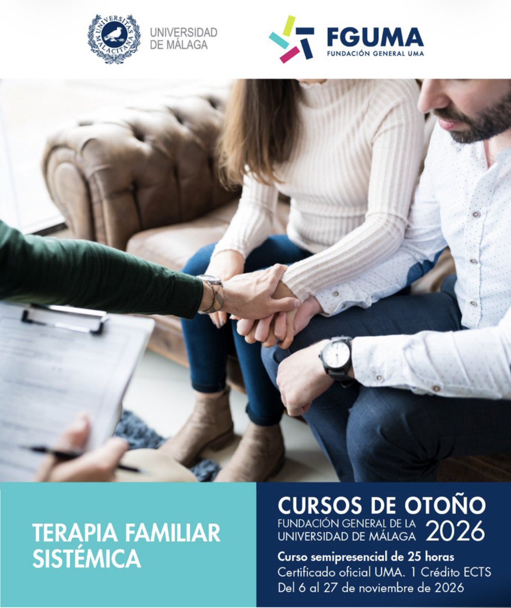 CCSaludUMA's tweet photo. Ya puedes matricularte en los Cursos de otoño de la @fundaciongeneraluma. 
Puedes elegir entre 46 títulos diferentes, aquí os destacamos los relacionados con Salud
Cuándo? En el mes de noviembre. Abiertos a cualquier persona interesada y convalidable por 1 crédito ECTS https://t.co/mcqV7p24Nu