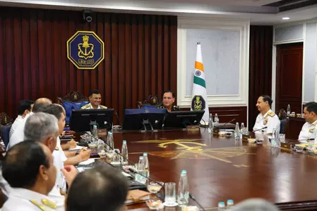 NewsDeshbandhu's tweet photo. नौसेना कमांडर्स कांफ्रेंस में टेक्नोलॉजी पर फोकस, नौसेना प्रमुख संग आर्मी चीफ और सीडीएस रहे मौजूद
https://t.co/dLcFh4IUBg
#DesyhbandhuNews
#India #IndianNavyCommandersComfrence #focusontechnology https://t.co/YVv4v9CgLv