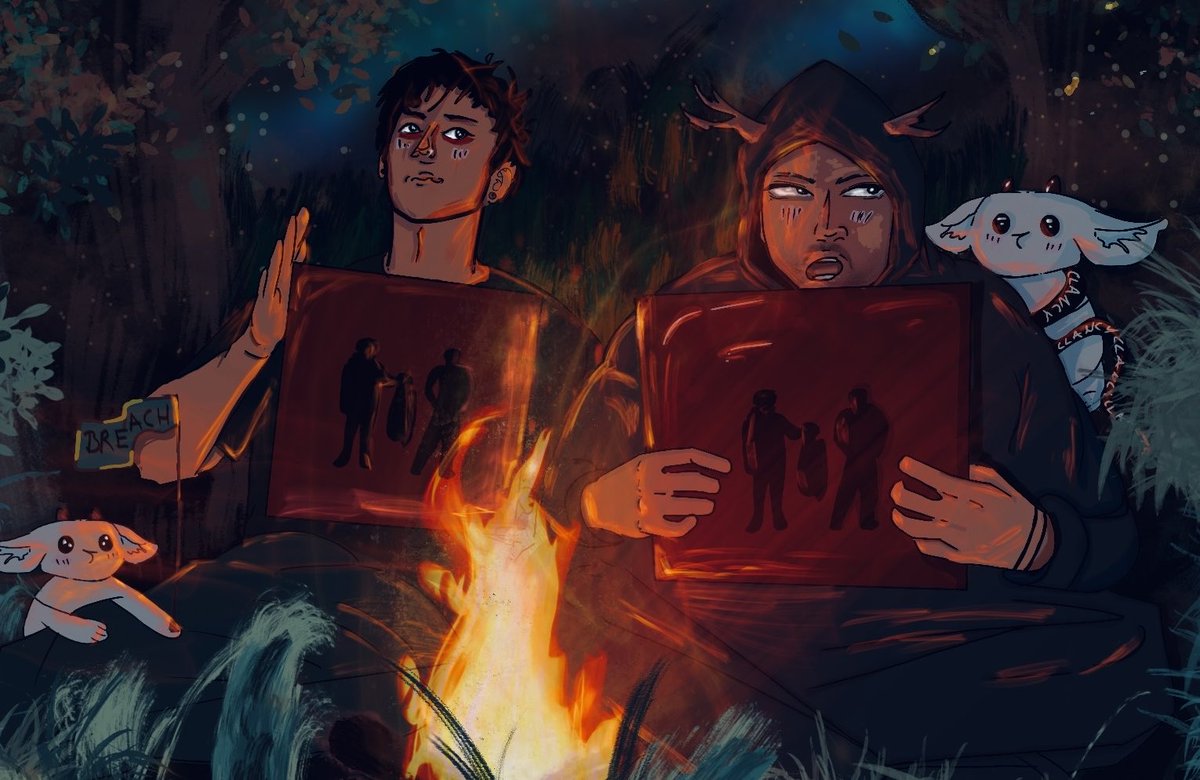 AniJocals's tweet photo. Down in the forest, we’ll sing a chorus//
-
-
Finally finished this piece :)
#cliqueart #twentyonepilots #fanart @twentyonepilots @joshuadun @tylerrjoseph https://t.co/003ndOJusw
