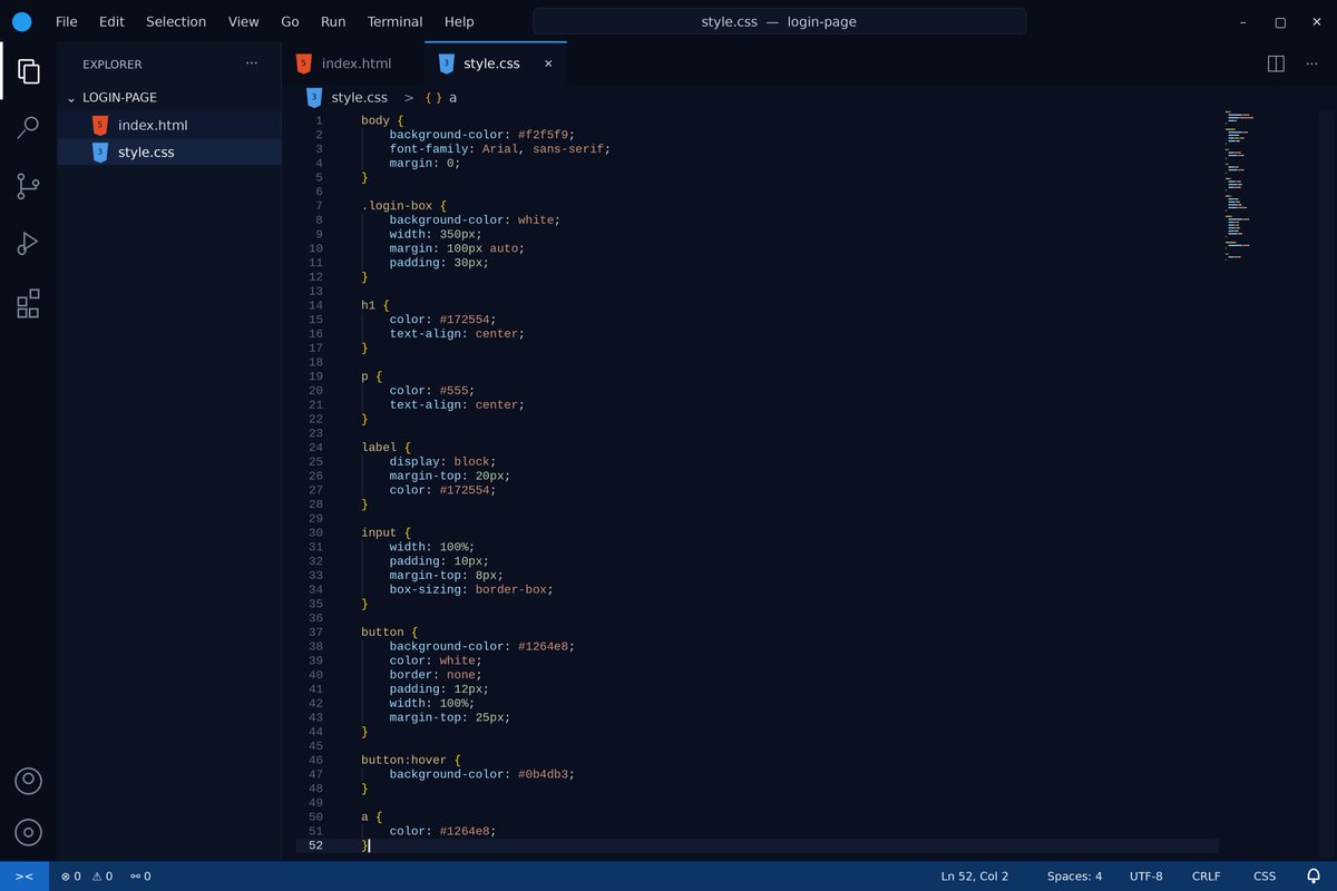 kcee_web's tweet photo. Week 3 of my web development journey 💻🚀
This week, I started understanding the “why” behind the code, not just writing it.
I practiced more HTML &amp; CSS, worked on structuring and styling webpages.

Big appreciation to CQuest IT Hub for the training and guidance. 
#CQuestITHub https://t.co/05LOGX8ivj