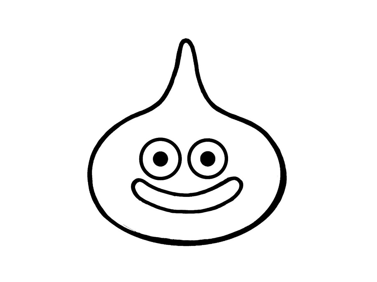 TETSUYA10749173's tweet photo. 以前も触れましたが、スライムを描くのはゾーマを描くより難しいです。

単純だからこそ黄金比率が大きく出ます。

少しでもパーツの大きさや配置バランスが悪いと⋯なんというか本家っぽくなくなります笑

自分は２パターンで描きわけていて、画像左のスライムは初期型。

眼球を大きくする事で比較的新型になってきます。

個人的にはペンでラフに描いたような初期型が好きです。

#イラスト #二次創作 #ドラゴンクエスト #ドラクエ