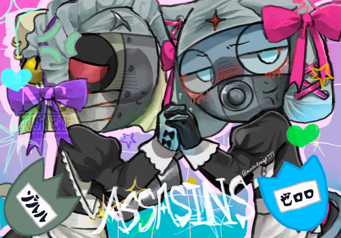 mochidango777's tweet photo. #今月描いた絵を晒そうㅤ 
めちゃくちゃお気に入りのイラスト4枚厳選！！
フレ💙💚と🐸擬人化が多い月でした〜 https://t.co/8bjLu6NuTS