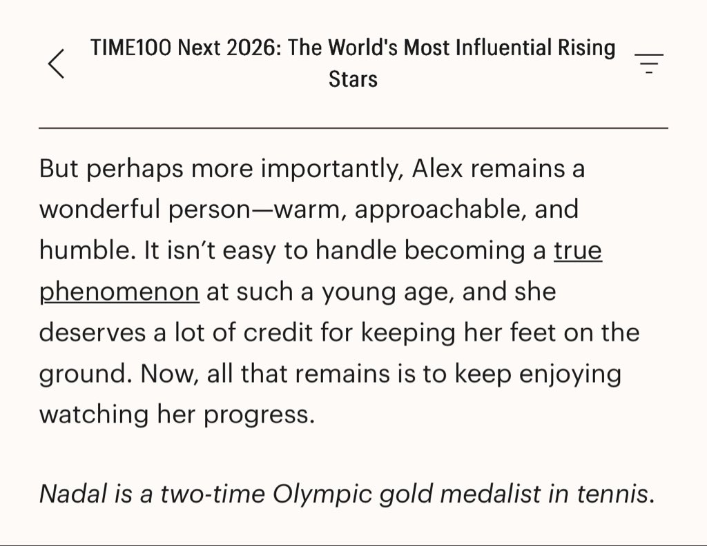 gabdorian_'s tweet photo. Big Congrats to Alexandra (aka Alex) Eala 🇵🇭 🇵🇭 🇵🇭 @AlexEala05 

She is part of TIME100 Next 2026: The World's Most Influential Rising Stars

 #TIME100Next2026 #TIME100 https://t.co/3nQD3DkPyv