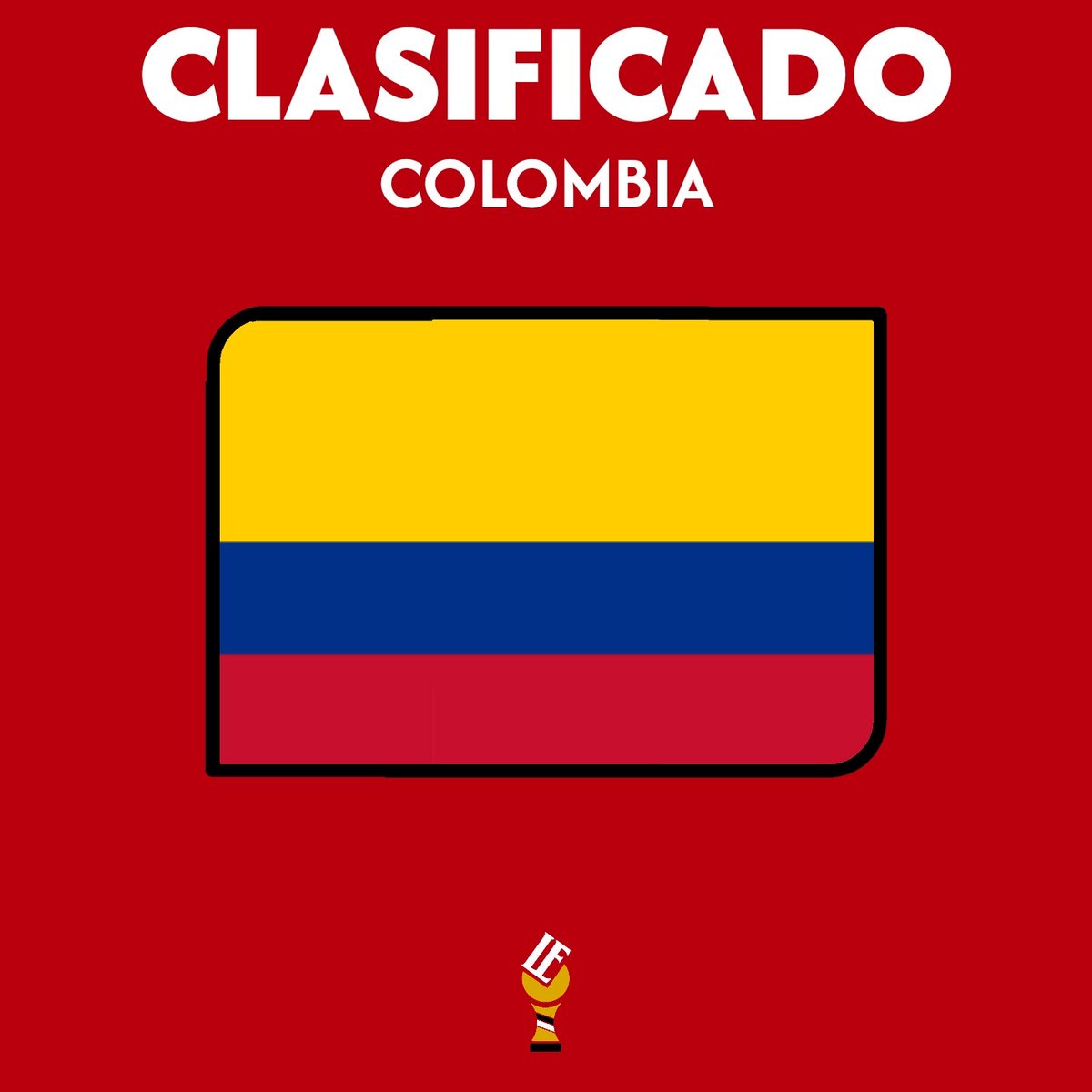 EquisWC's tweet photo. TENEMOS AL SEGUNDO PAÍS CLASIFICADO 

Bienvenido @ColombiaEquisWC 🇨🇴 https://t.co/xYn9C3HL1R