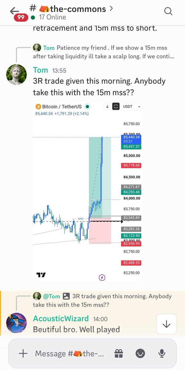 demetriustrades's tweet photo. Beautiful 3R long given in the discord this morning 💪🏽

Join below for free access to the Outer Circle : https://t.co/jTuwnuOcyd

#bitcoin #trading https://t.co/V7XJMx9buk