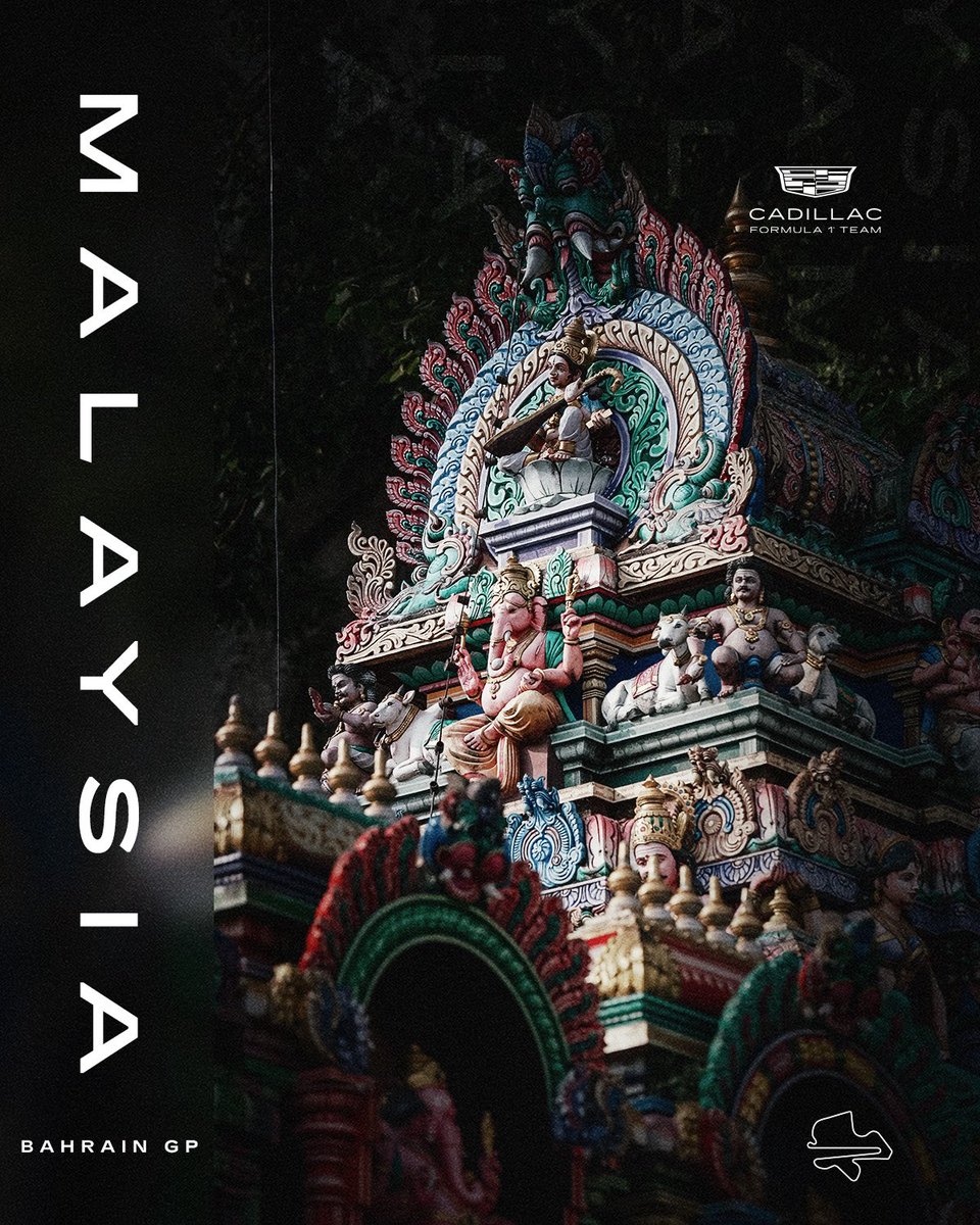 Cadillac_F1's tweet photo. Making our way through Malaysia 🐒 https://t.co/G6eyBR0m6W