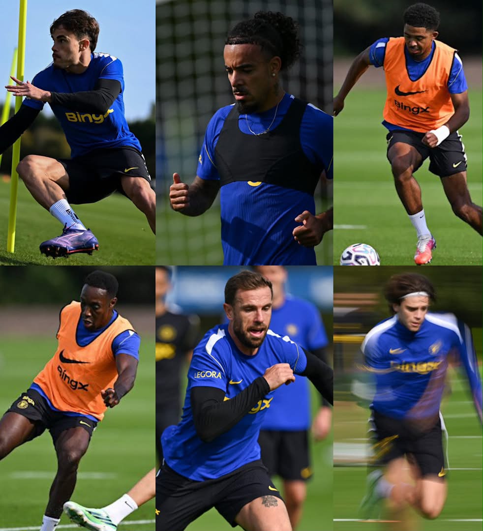 Emmycuz_cfc's tweet photo. Chelsea training at Cobham today… ✅ https://t.co/dPBQsCoy0Q