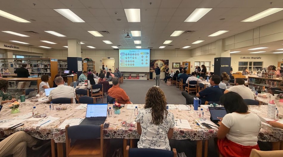 CPLocps's tweet photo. Earlier this month, our Secondary Curriculum Team met with Middle School Principals to review upcoming curriculum previews. Together, we're setting our students up for success!📚🎓 #TeachingAndLearning https://t.co/k7KPKy0vYr