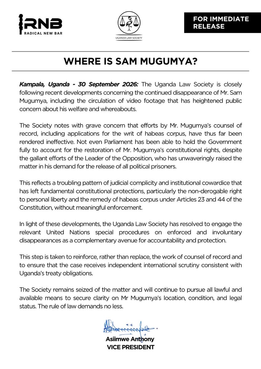 IsaacSsemakadde's tweet photo. ENGAGED: @UN @UNHumanRights @UN_HRC
#ResistLawlessness #FreeAllPoliticalPrisoners https://t.co/n4OzpJjJgW