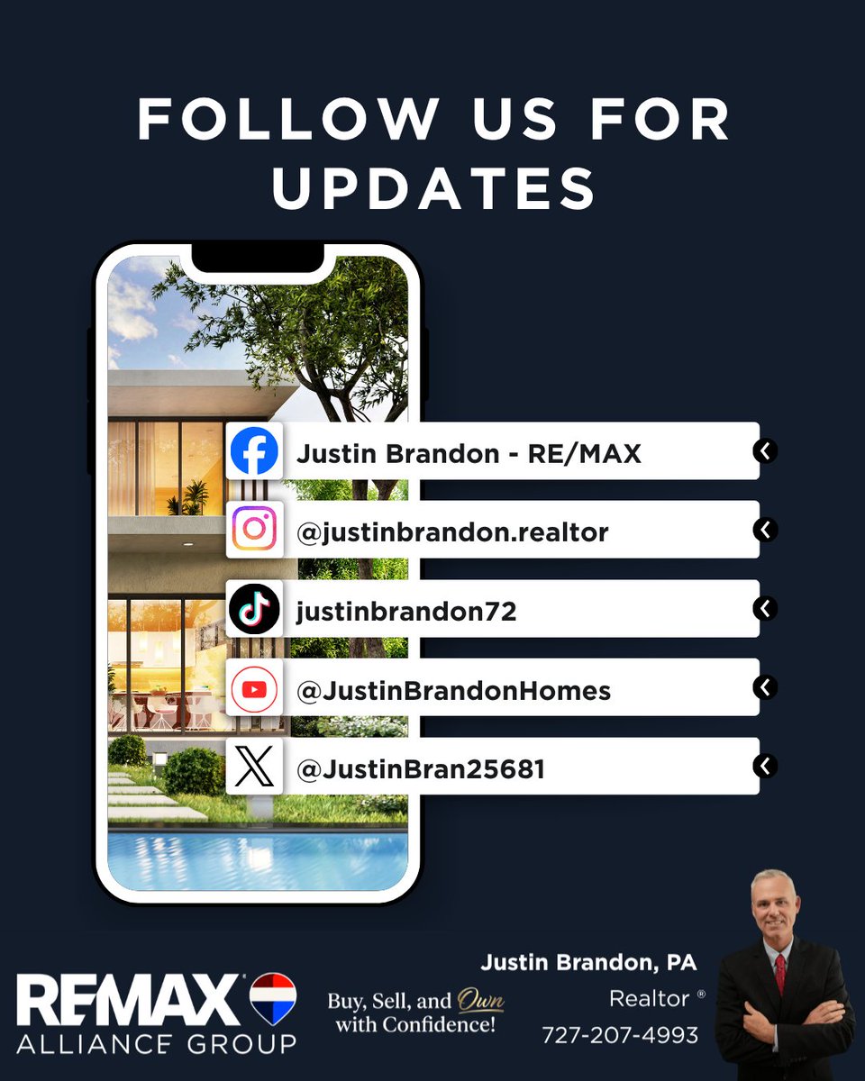 JustinBran25681's tweet photo. 🏡 Still not following us? Come follow along!

Stay updated with Tampa Bay listings, real estate tips, market updates, home tours &amp; more. 🔑

📲 Follow along &amp; stay in the know!

Justin Brandon, PA | RE/MAX Alliance Group
📞 727-207-4993
#TampaBayRealEstate #TampaRealtor https://t.co/LIwaHcxnuk