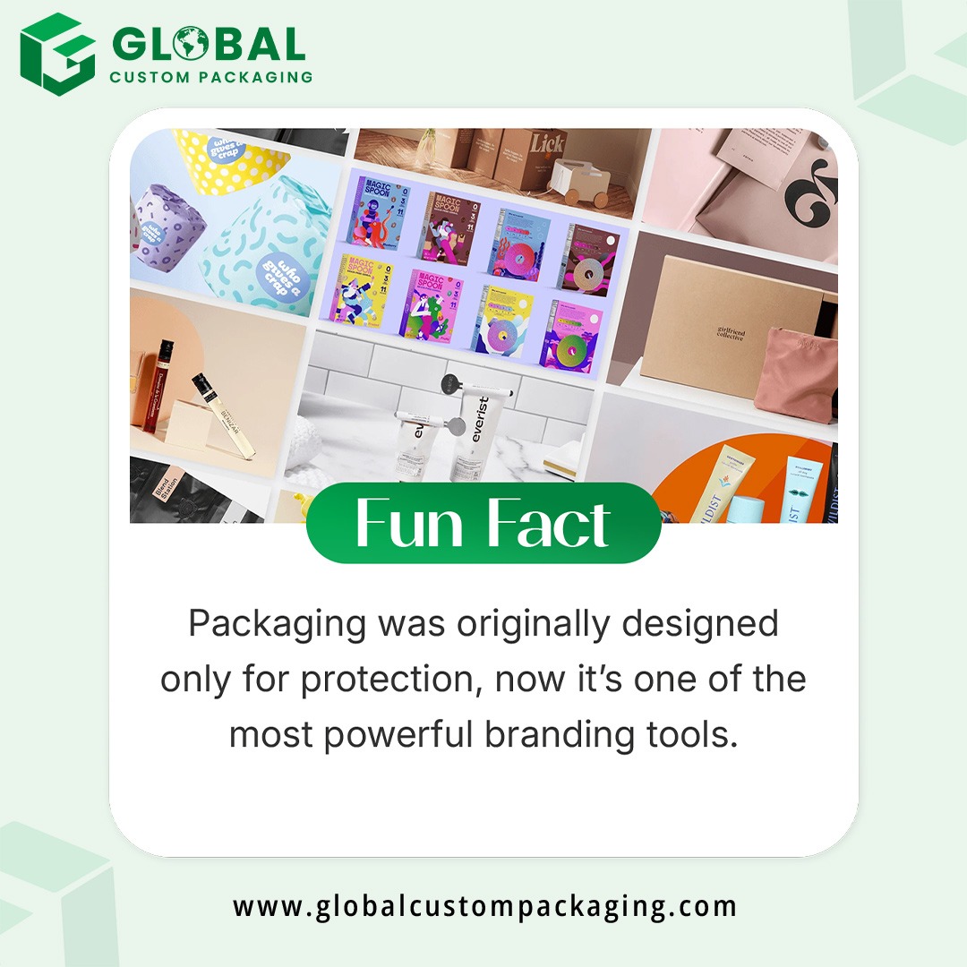 globalcustompkg's tweet photo. Fun Fact 🧾
Packaging was originally designed only for protection, now it’s one of the most powerful branding tools.

Call: +1(425) 214-9690
Email: sales@globalcustompackaging.com

#globalcustompackaging #packagingtips #usabusinesses #usasmallbusiness https://t.co/3GGve6ycNN
