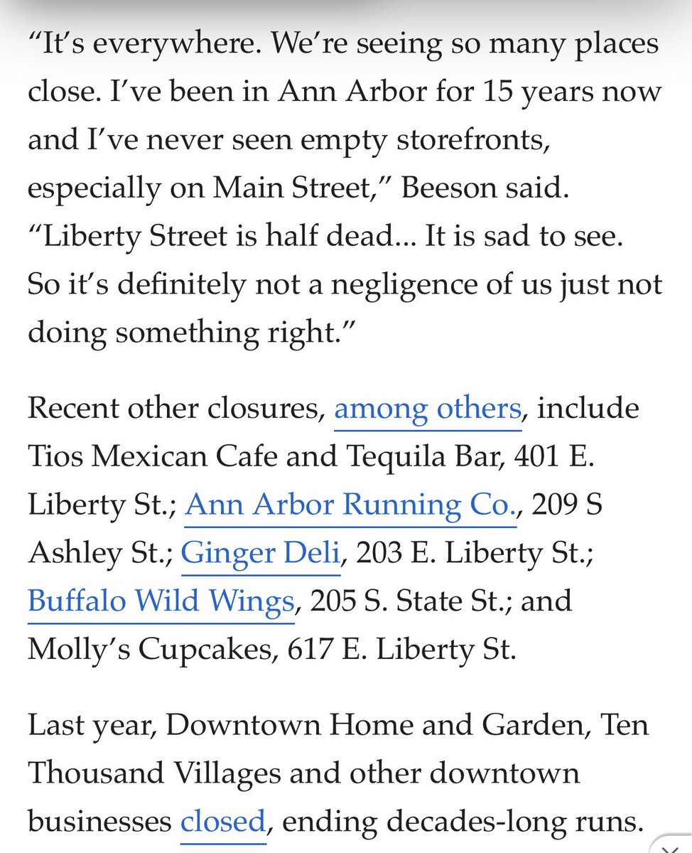 shoesonplease's tweet photo. The Ann Arbor we chose no longer exists. 

Raven’s Club is one of our favorite bars. This story comes just one day after we learned Afternoon Delight is closing after 50 years. 

Democrats/Socialists have adopted policies that are hostile to business. 

Time for a change. https://t.co/k3dNOoQMsp