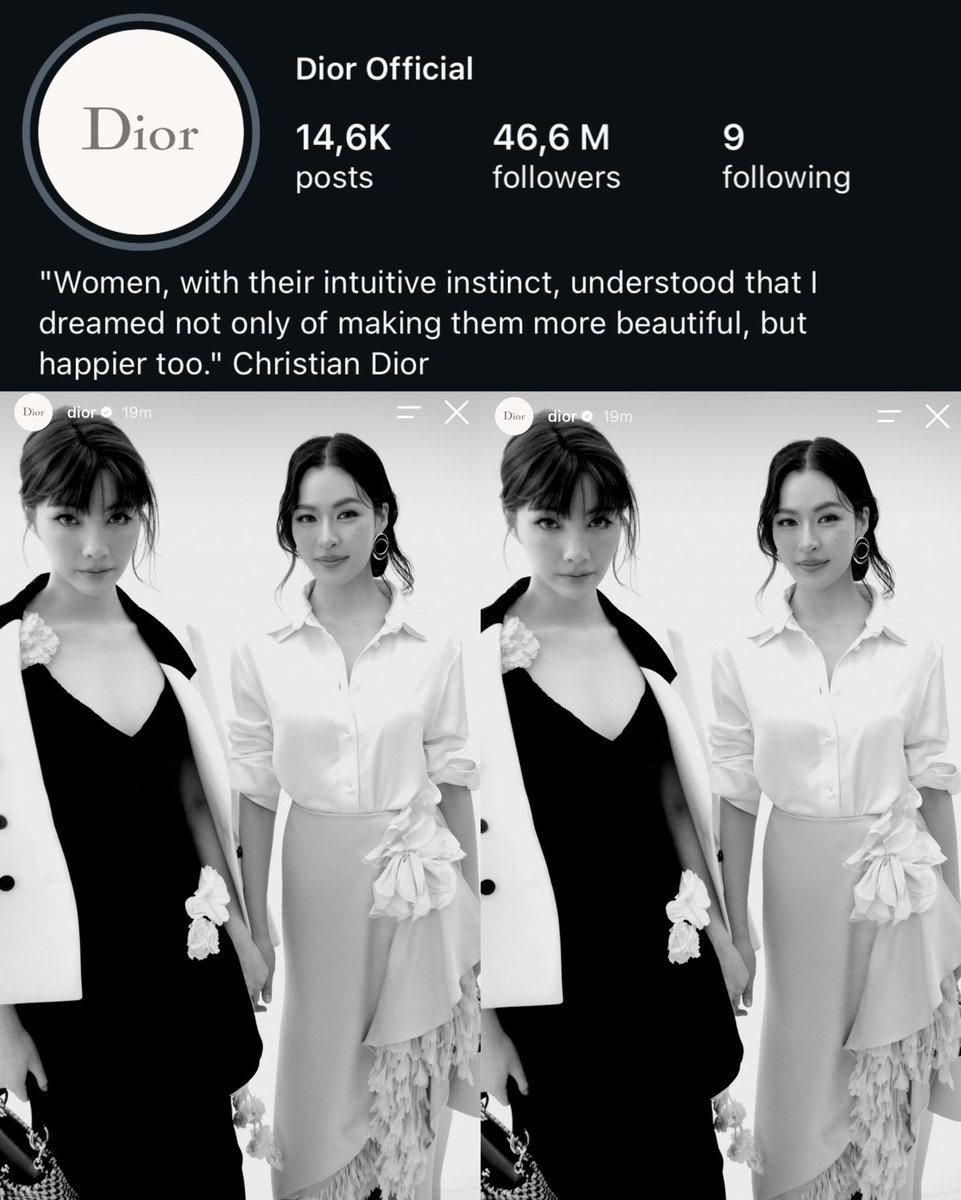 nongplaaaaa's tweet photo. ว้ายยยยย แอค Dior official มาลง Lingling Kwong Orm Kornnaphat ค่ะทุกคนนน ชอบมากก แล้วตำแหน่งมือที่จับ รู้กันคั้บ ๆๆ สิ่งนั้นมากก 🫠🫪

#DiorSummer27xLingOrm #LinglingKwong #OrmKornnaphat https://t.co/I6nQtxMPHU