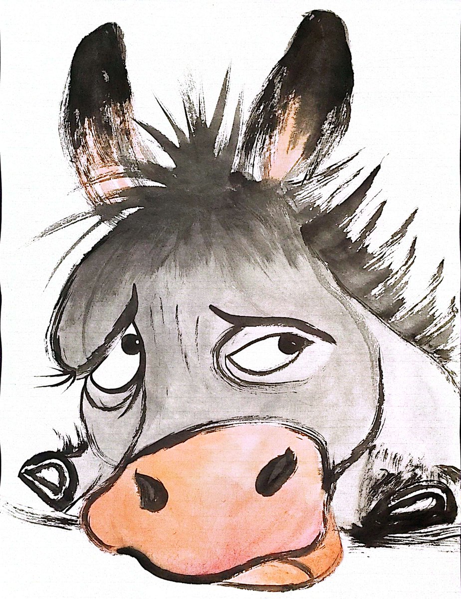 miche_rbo24_063's tweet photo. [In a cozy nook, a tiny lazy donkey lazily mumbles something, but don’t mind its useless ramble—just enjoy the soft vibe!] https://t.co/dOApOVli1Y